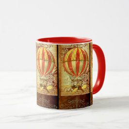 Vintage luftballong segrare mugg