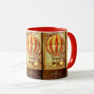 Vintage luftballong segrare mugg