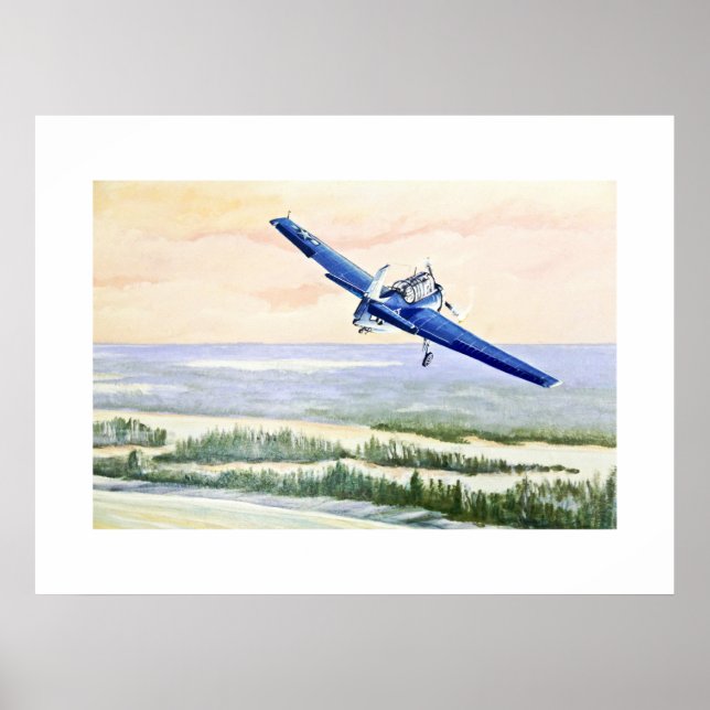 Vintage Luftfartyg Poster (Framsidan)