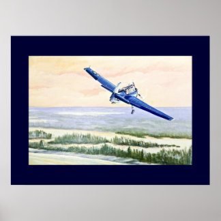 Vintage Luftfartyg Poster