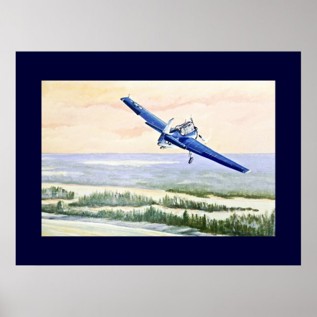 Vintage Luftfartyg Poster (Framsidan)