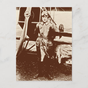 Vintage luftfartyg vykort
