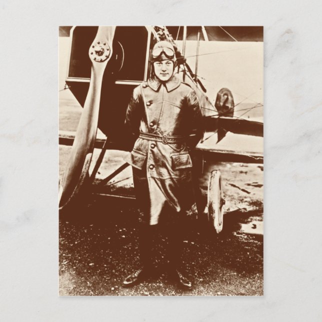 Vintage luftfartyg vykort (Framsida)