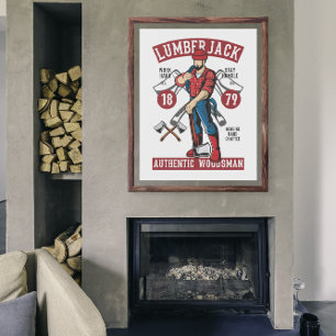 Vintage Lumberjack Poster