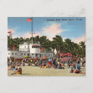 Vintage, Lummus Park, Miami Beach, Florida Vykort