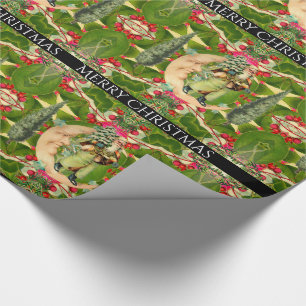Vintage Lunar Santa Presentpapper