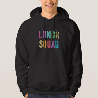 Vintage Lunch Squad Back To School Office Food Ser Hoodie