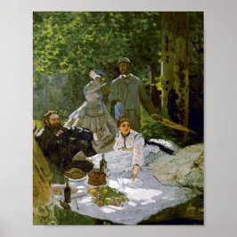 Vintage Luncheon om Grass Claude Monet Poster