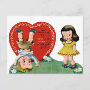 vintage lurar valentinvykort helg vykort