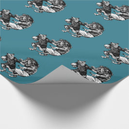 vintage lustig rugby presentpapper