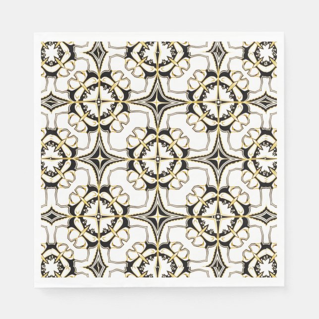 Vintage Luxe Tile Pappersservett (Framsidan)