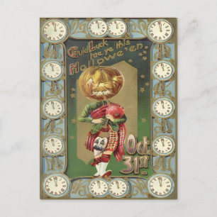 Vintage Lycka till Tae Ye, denna Halloween Vykort