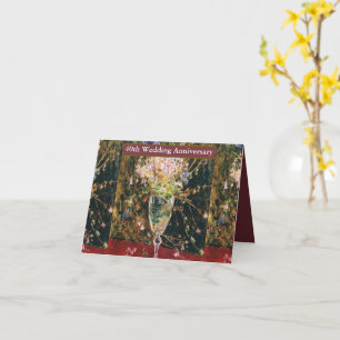 Vintage Lycklig 40:e Bröllop-årsdagen Kort