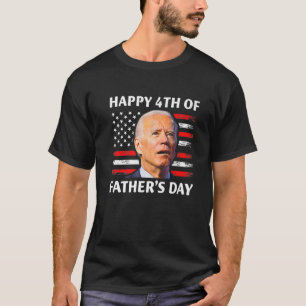 Vintage Lycklig 4 juli Joe Biden förväxlade fadern T Shirt