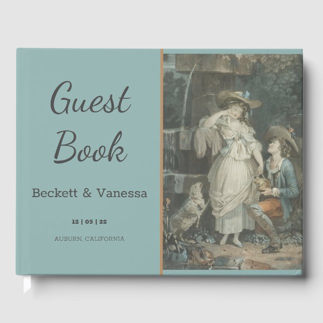 Vintage Lycklig par Gästböcker (Framsida)