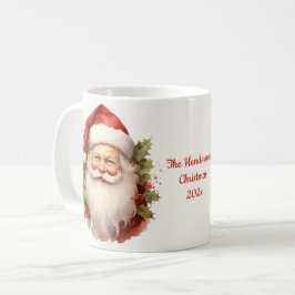 Vintage Lycklig Santa Kaffemugg