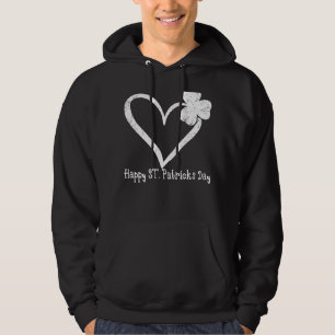 Vintage Lycklig St Patrick S Day Irish Shamrock He Hoodie