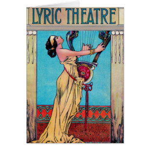Vintage - Lyrisk teater Hälsningskort