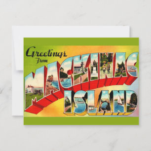 Vintage Mackinac Island Vykort