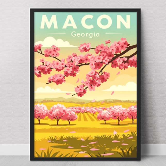 Vintage Macon Georgia Poster (Skapare uppladdad)