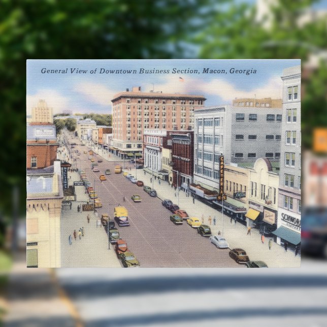 Vintage Macon, Georgien Vykort (Skapare uppladdad)