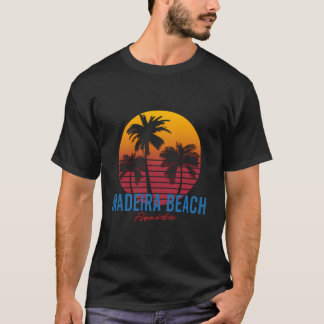 Vintage Madeira Beach Florida Handflatan Träd Suns T Shirt