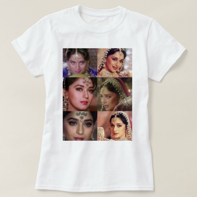Vintage Madhuri Dixit Dhak Dhak Girl T Shirt (Design framsida)