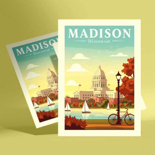 Vintage Madison Wisconsin Vykort (Skapare uppladdad)
