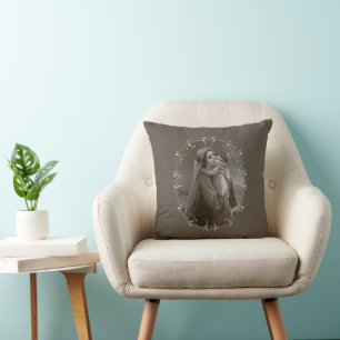 Vintage Madonna och barn med Silver Ram Kudde