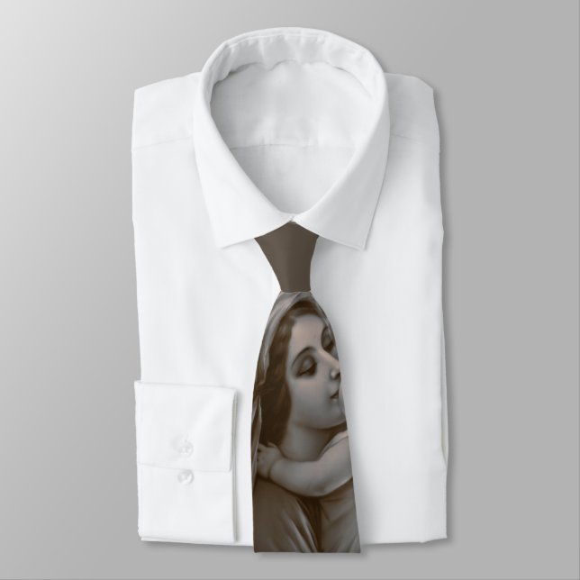 Vintage Madonna och barn med Silver Ram Slips (Bunden)