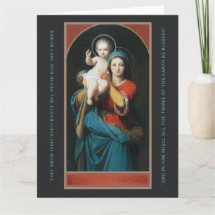 VINTAGE MADONNA OCH CHRIST CHILD KORT