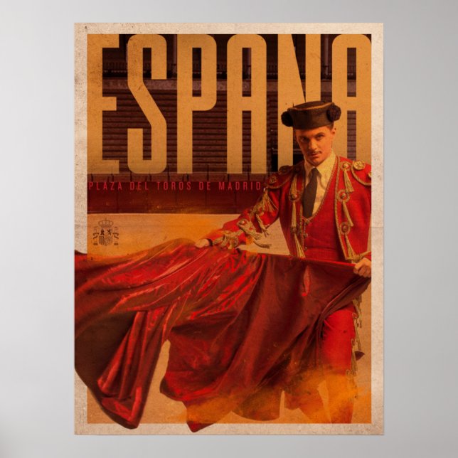 Vintage Madrid Matador Poster (Framsidan)