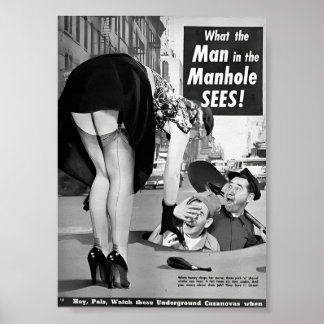 Vintage Magazine Comical Advertisement Poster