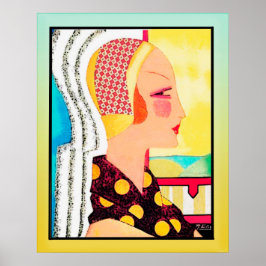 Vintage Magazine Cover Dam (Art Deco) Poster