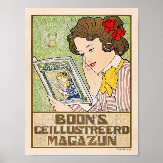 Vintage Magazine och Caspel Poster (Framsidan)