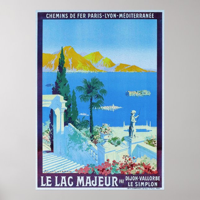 Vintage Maggiore Travel Poster (Framsidan)