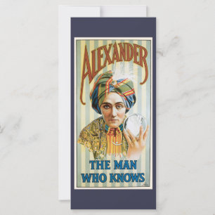 Vintage Magi-affisch, Alexander, mannen som vet