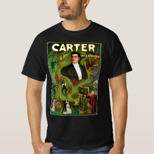 Vintage Magi Affisch, Carter den Mystiska T Shirt