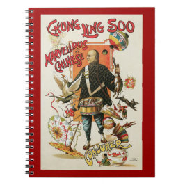 Vintage Magi-affisch, Magikern Chung Ling Soo Anteckningsbok Med Spiral