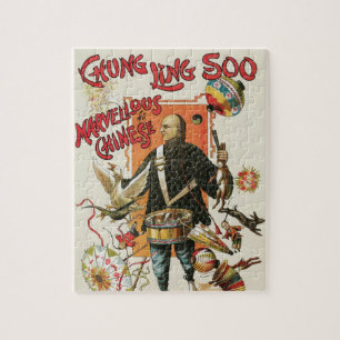 Vintage Magi-affisch, Magikern Chung Ling Soo Pussel