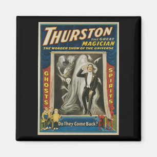 Vintage Magi-affisch, Thurston, Den Store Magikern Magnet