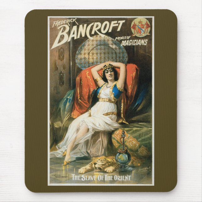 Vintage magi-affisch, trollkarlen Frederick Bancro Musmatta (Framsidan)