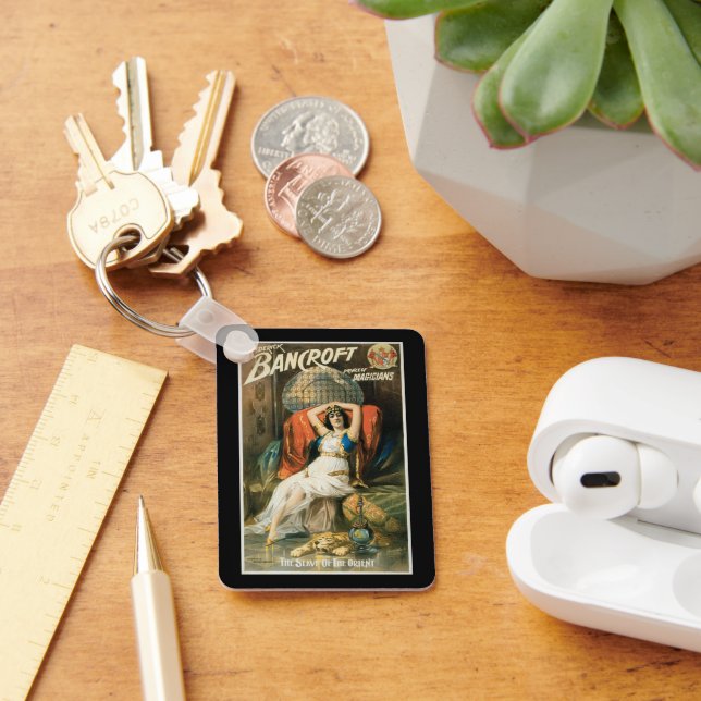 Vintage magi-affisch, trollkarlen Frederick Bancro Nyckelring (Skrivbord)