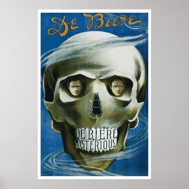 Vintage Magi Poster, De Biere den Mystiske Poster (Framsidan)