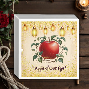 Vintage Magic Apple of Vårt Ögon Baby Shower Pappersservett