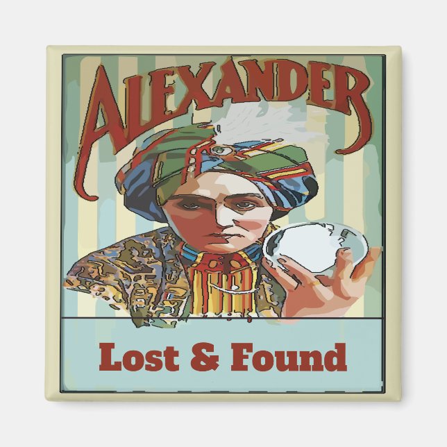 Vintage Magic Fridge Magnet (Framsidan)