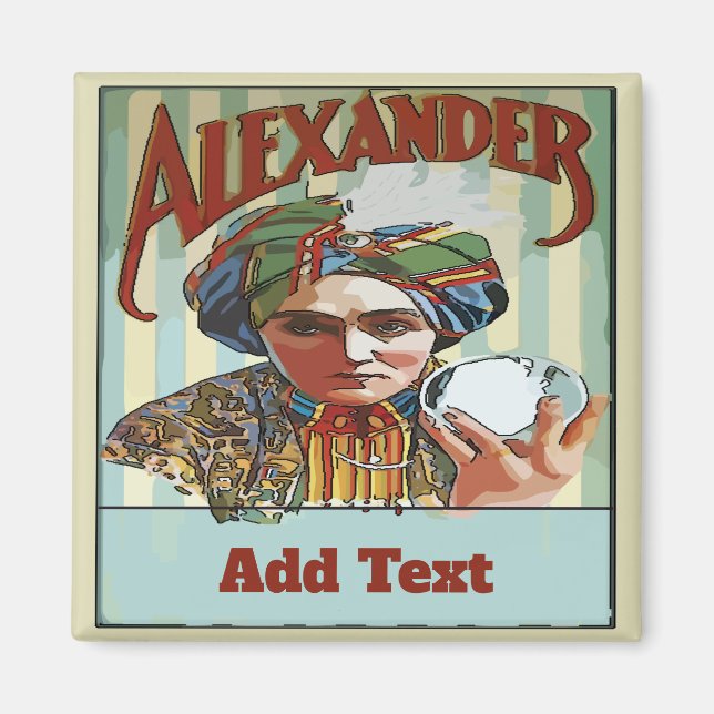 Vintage Magic Fridge Magnet (Framsidan)