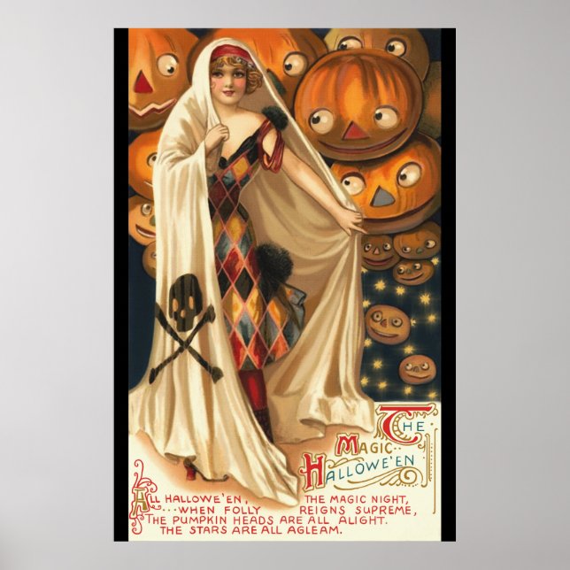 Vintage Magic Halloween Poster (Framsidan)