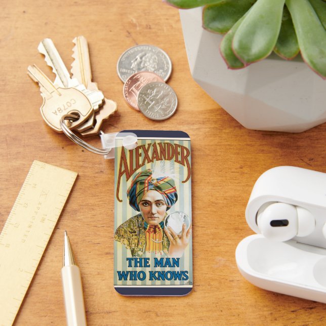 Vintage Magic Poster, Alexander, mannen som vet Nyckelring (Skrivbord)