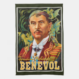 Vintage Magic Poster, legendarisk professor Benevo Kökshandduk